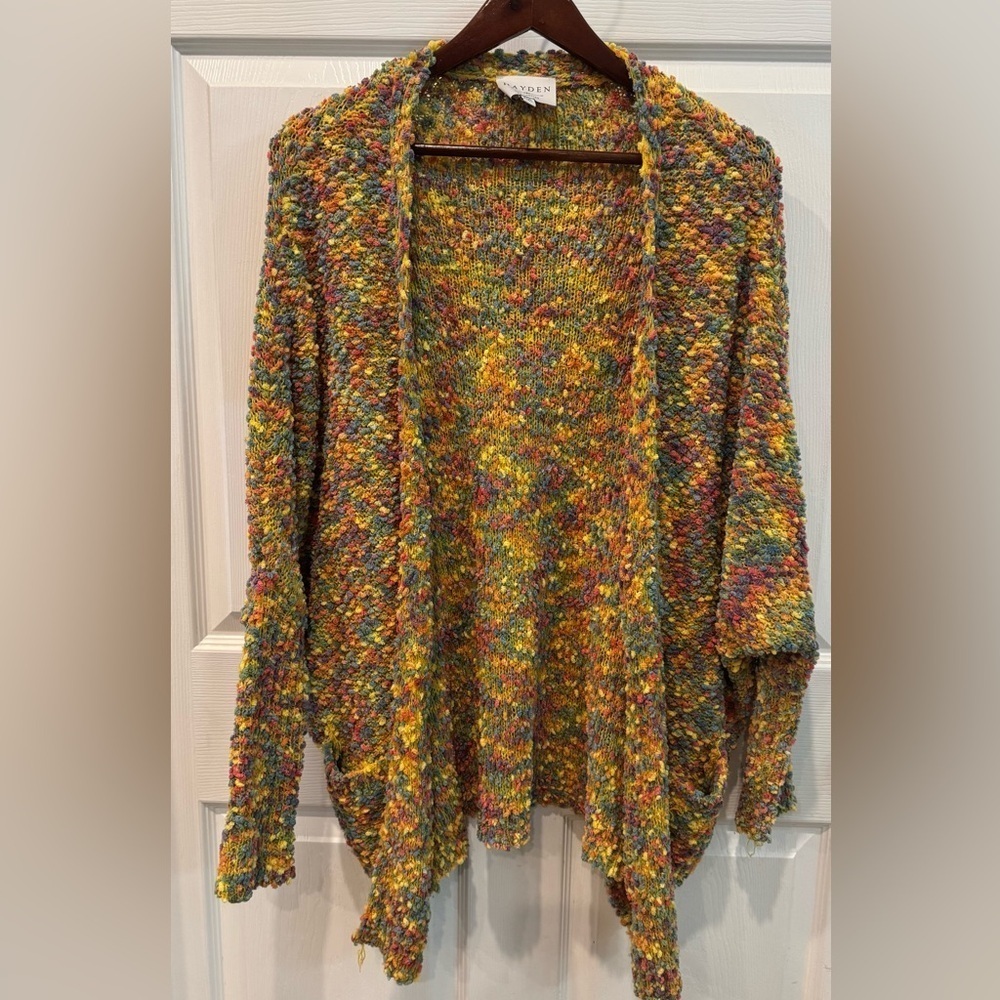 Hayden Los Angeles Soft Knit Popcorn Cardigan Size S/M